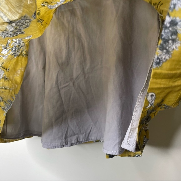 Pili Carrera girl teen mustard gold and grey leopard zebra print mini skirt 14 - Picture 8 of 10